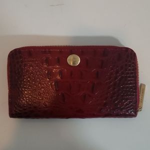 Red leather wallet